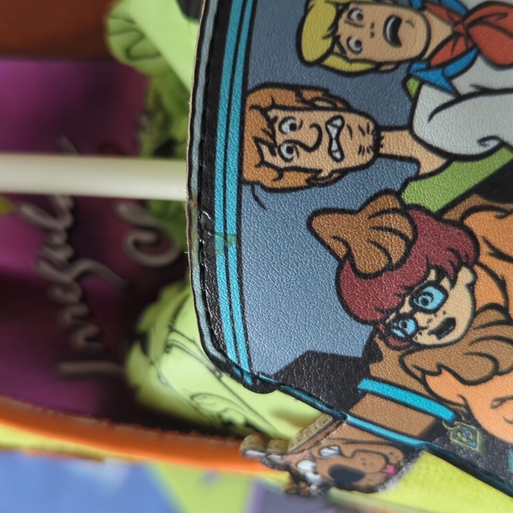 Irregular Choice Scooby-Doo Heels in Purple, Yellow, and Teal - Picture 5 of 6